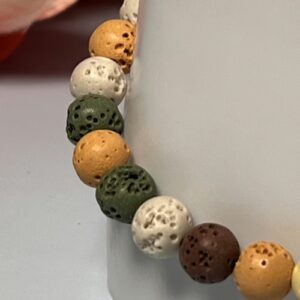 Colorful Round Lava Bracelet
