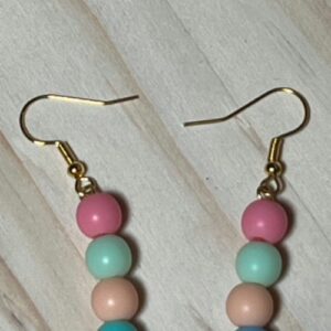 Macaron Acrylic Bead Earrings