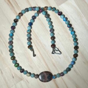 Hematite And Jasper Necklace