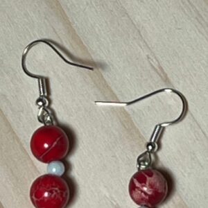 Red Imperial Jasper Earrings