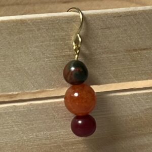 Carnelian and Jasper Earrings