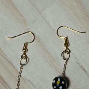 Leaves and Dots Earrings