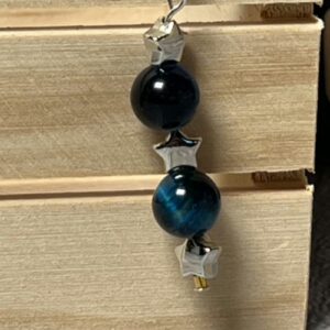 Blue Tiger’s Eye Earrings