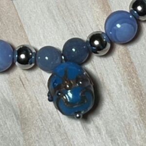 Purple Lace Pendant Necklace