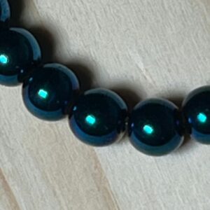 Labradorite Obsidian Bead Bracelet