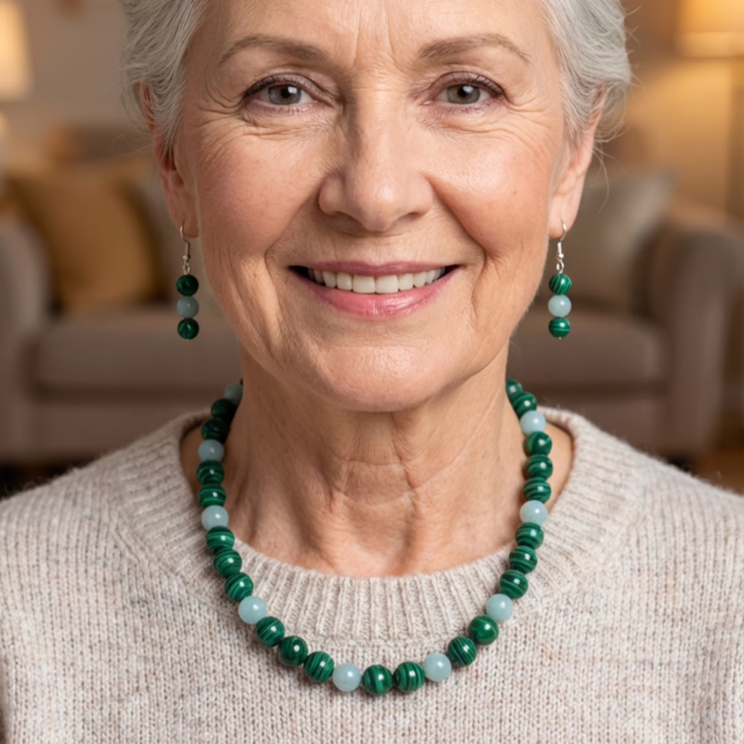 Morganite Necklace and Earrings Sets