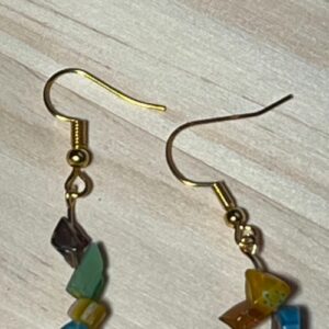 Mixed Bead Chip Earrings