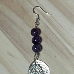 Purple Dragon Vein Earrings