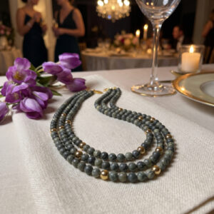 Triple Strand African Turquoise Necklace