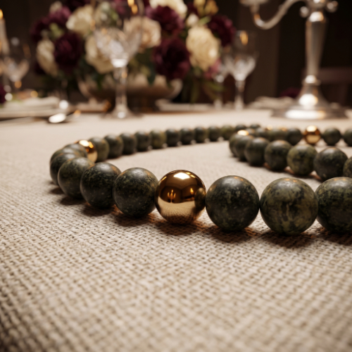 Triple Strand African Turquoise Necklace