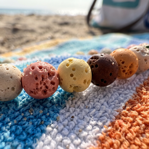 Colorful Round Lava Bracelet