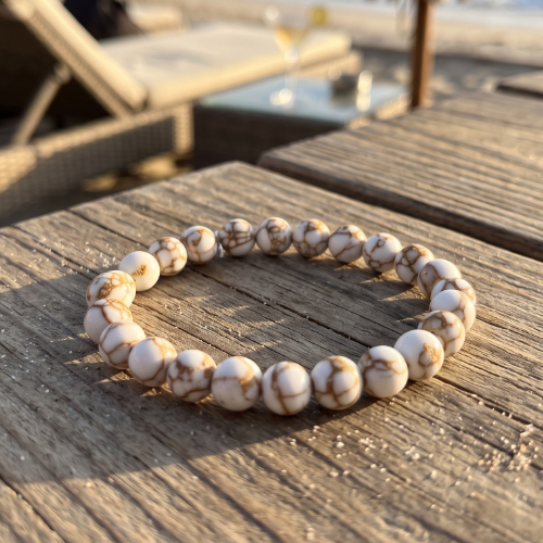 Spun Howlite Gemstone Bracelet