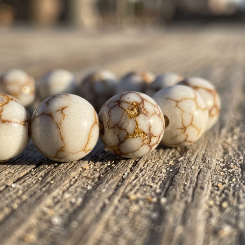 Spun Howlite Gemstone Bracelet