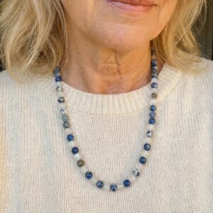 Blue Sodalite Stone Necklace