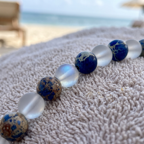 Blue Sodalite Stone Necklace
