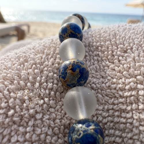 Blue Sodalite Stone Necklace