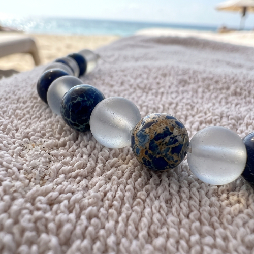 Blue Sodalite Stone Necklace