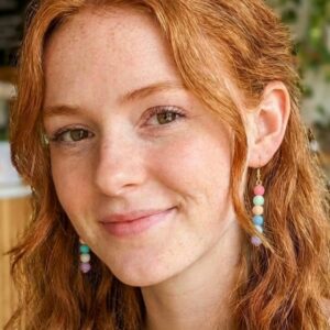 Macaron Acrylic Bead Earrings