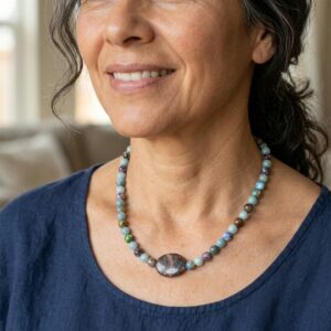 Hematite And Jasper Necklace