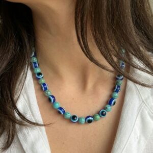 Tiger’s Eye and Turquoise Necklace