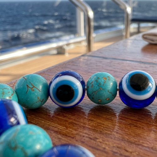 Tiger's Eye and Turquoise Necklace