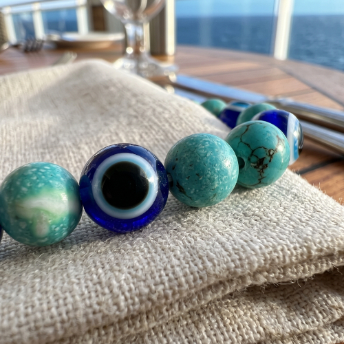 Tiger's Eye and Turquoise Necklace