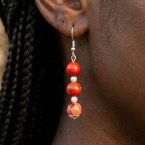 Red Imperial Jasper Earrings