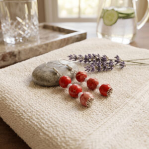 Red Imperial Jasper Earrings