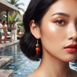 Carnelian and Jasper Earrings