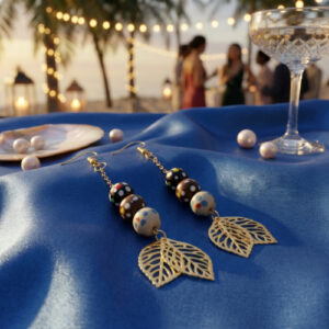 Leaves and Dots Earrings
