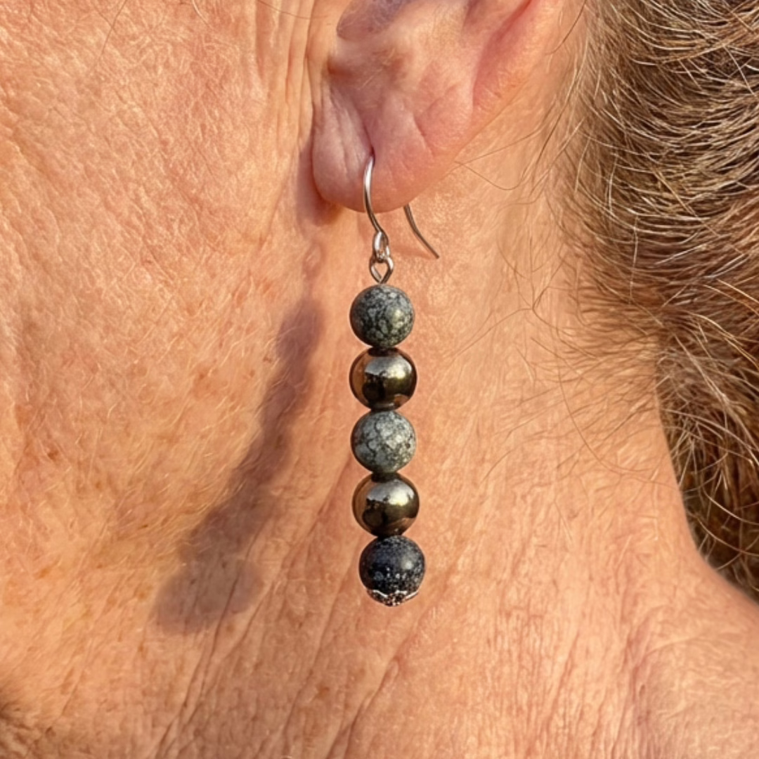 Turquoise and Silver Earrings