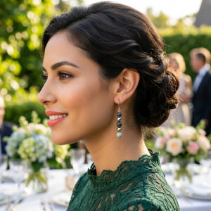 Turquoise and Gold Earrings