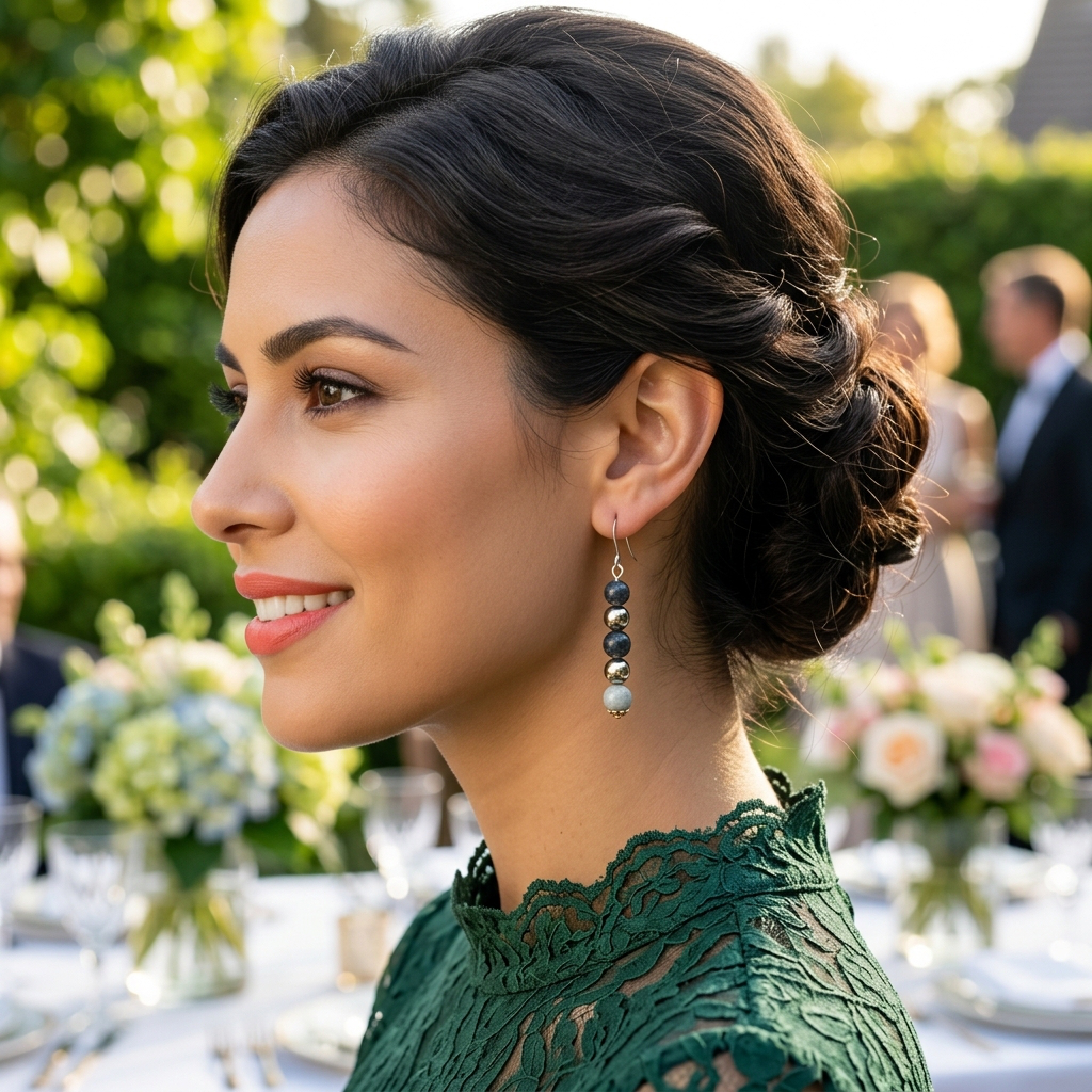 Turquoise and Gold Earrings