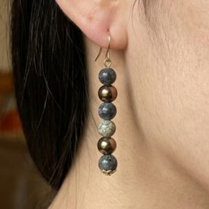 Turquoise and Gold Earrings