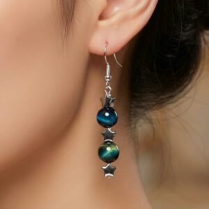 Blue Tiger’s Eye Earrings