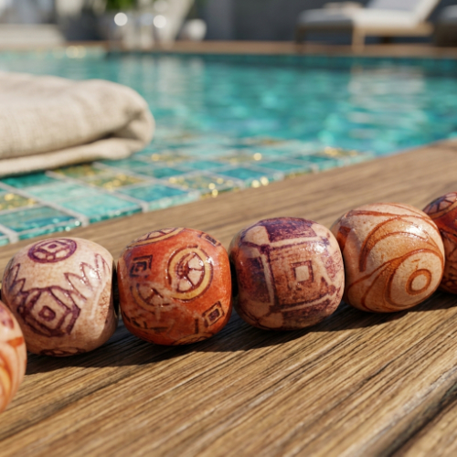Handcrafted Wood Bead Bracelets