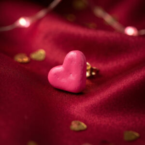 Neon Pink Heart Earrings