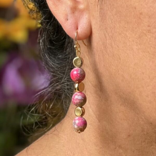 Argentine Rhodochrosite Earrings