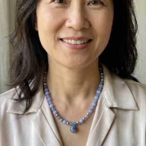 Purple Lace Pendant Necklace