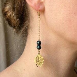 Rainbow Hematite Dangle Earrings