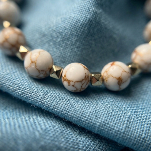 Spun Howlite Jewelry Set