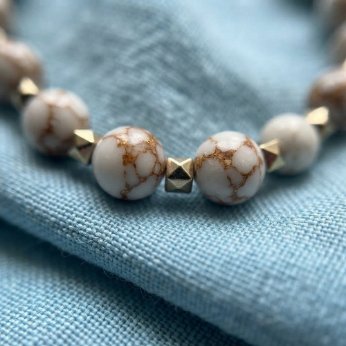 Spun Howlite Jewelry Set