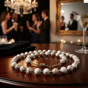 Spun Howlite Jewelry Set