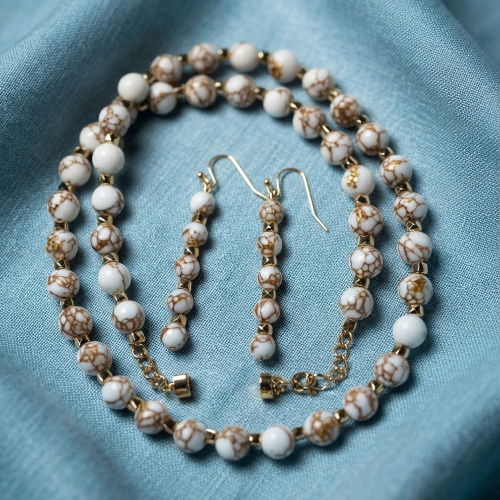 Spun Howlite Jewelry Set
