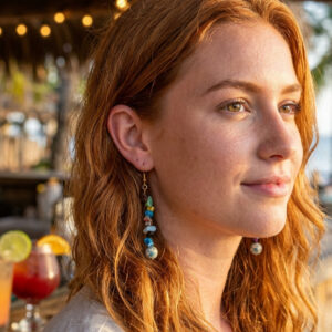 Mixed Bead Chip Earrings