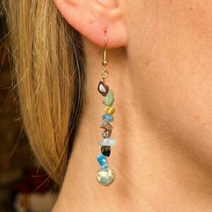 Mixed Bead Chip Earrings