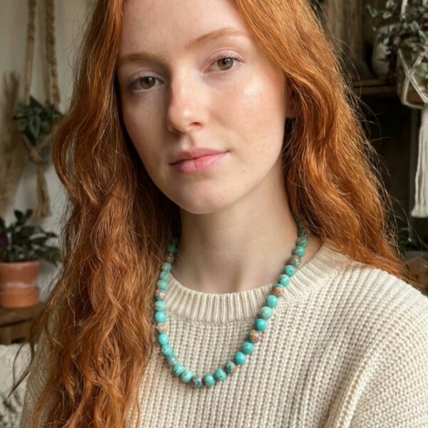 Blue Orange Emperor Necklace