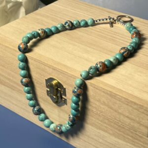 Blue Orange Emperor Necklace