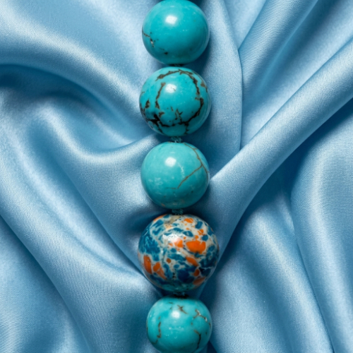 Blue Orange Emperor Necklace