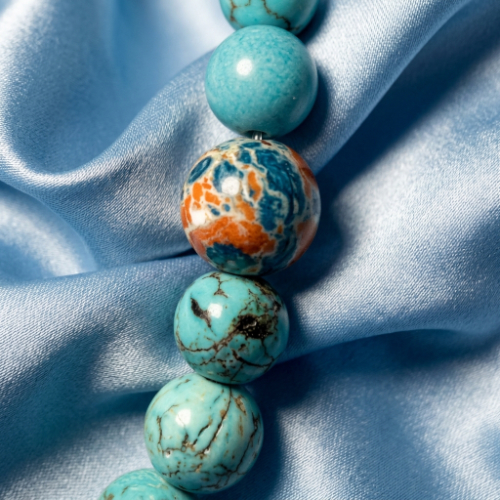 Blue Orange Emperor Necklace